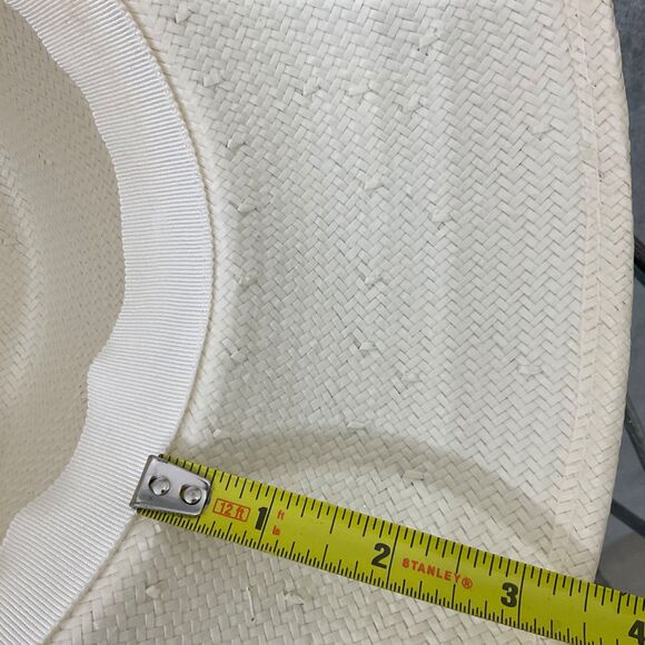 Betmar N Y Women's Church Derby Hat paper Tulle 3-D flower about 22” IC - Picture 10 of 11